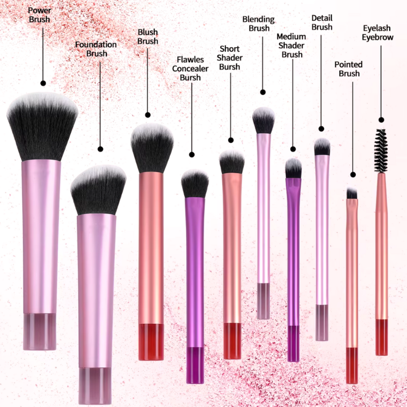 Makeup Brush Kit UK - Professional Makeup Brushes - Travel Makeup Brush Set