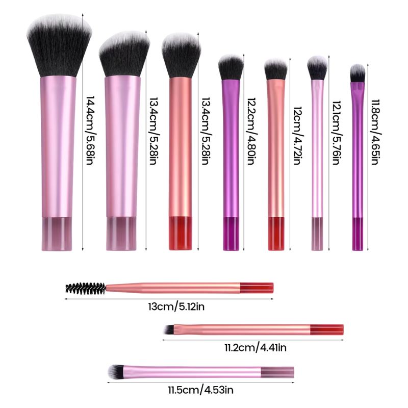 Makeup Brush Kit UK - Professional Makeup Brushes - Travel Makeup Brush Set